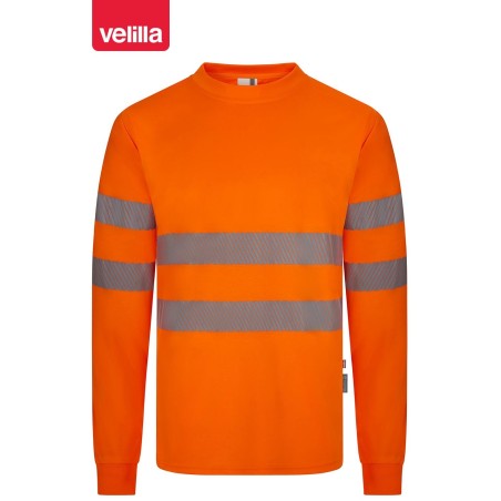 305634 Long sleeve recycled polyester T-shirt with segmented tape