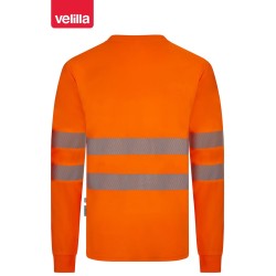 305634 Long sleeve recycled polyester T-shirt with segmented tape