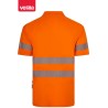 305532 Short sleeve recycled polyester polo shirt with segmented tape
