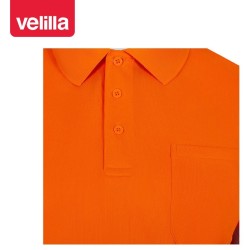 305532 Short sleeve recycled polyester polo shirt with segmented tape