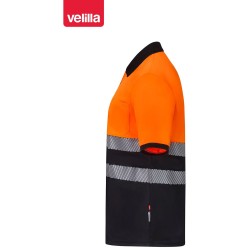 305533 Two-Tone polo shirt z poliestru z recyklingu