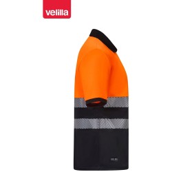 305533 Two-Tone polo shirt z poliestru z recyklingu