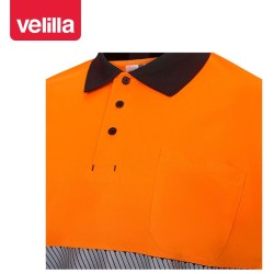 305533 Two-Tone polo shirt z poliestru z recyklingu