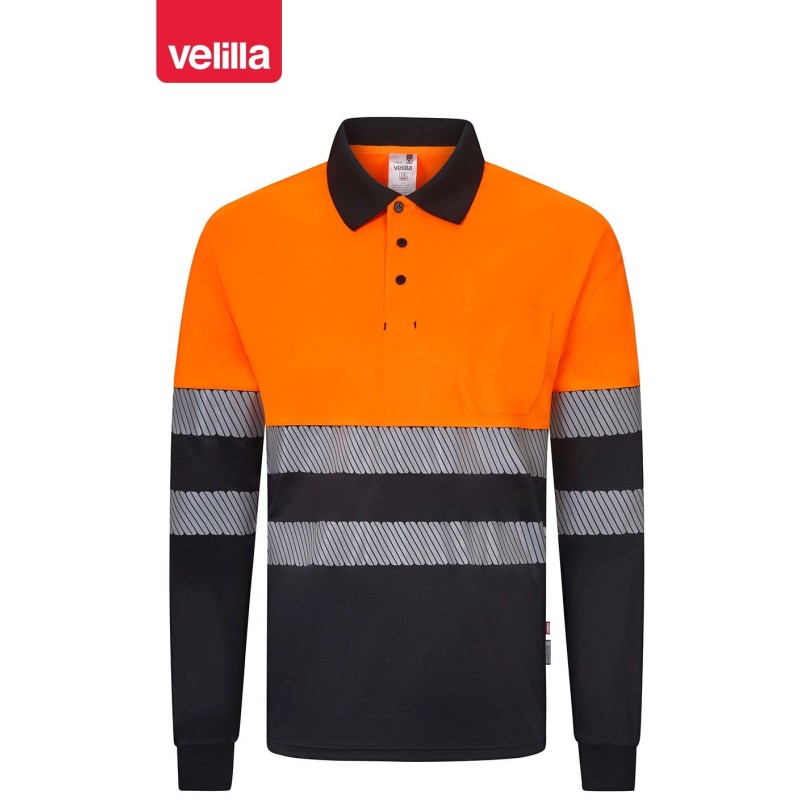 305535 Two-Tone polo shirt z poliestru z recyklingu