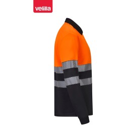 305535 Two-Tone polo shirt z poliestru z recyklingu