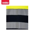 305545 Long-sleeve two-tone cotton polo shirt with segmented tape